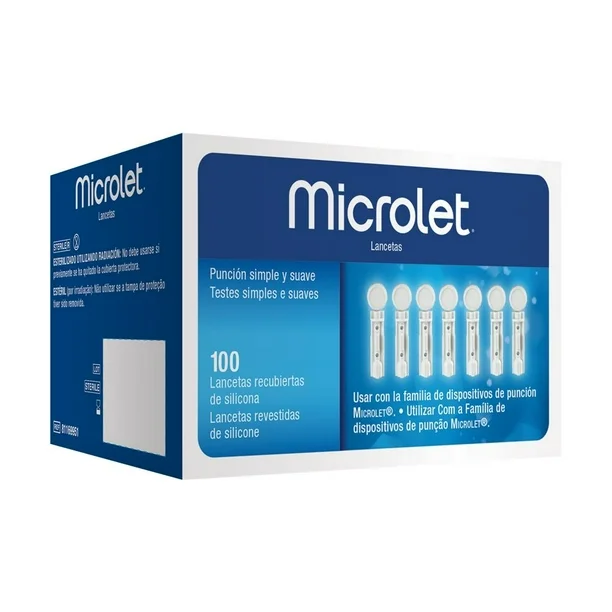SASHINE LANCETAS MICROLET 100 PZ