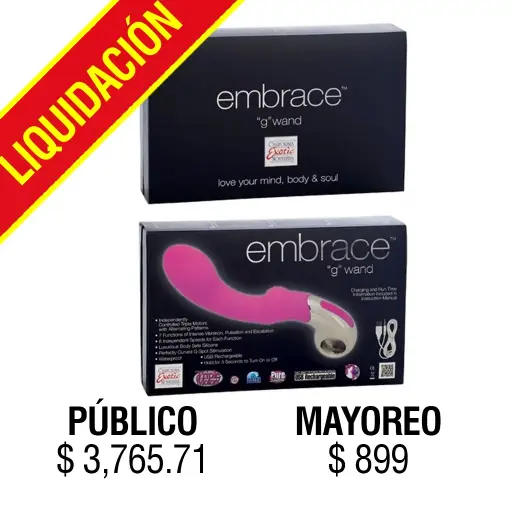 [SE-4610-05-3] JUGUETES - EMBRACE G WAND MIND BODY AND SOUL PINK