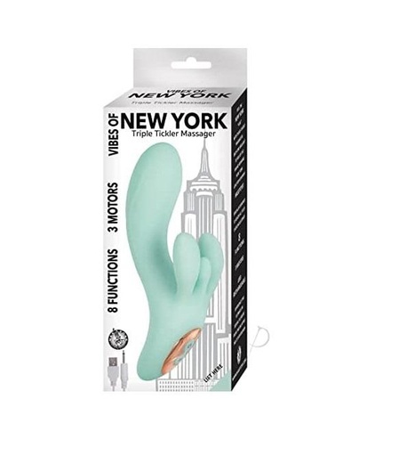 [2923-1] JUGUETES - NEW YORK TRIPLE TICKLER MASSAGER