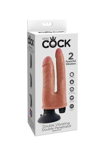 [PD5411-21] JUGUETES - KING COCK DOUBLE VIBRATING PENETRADOR